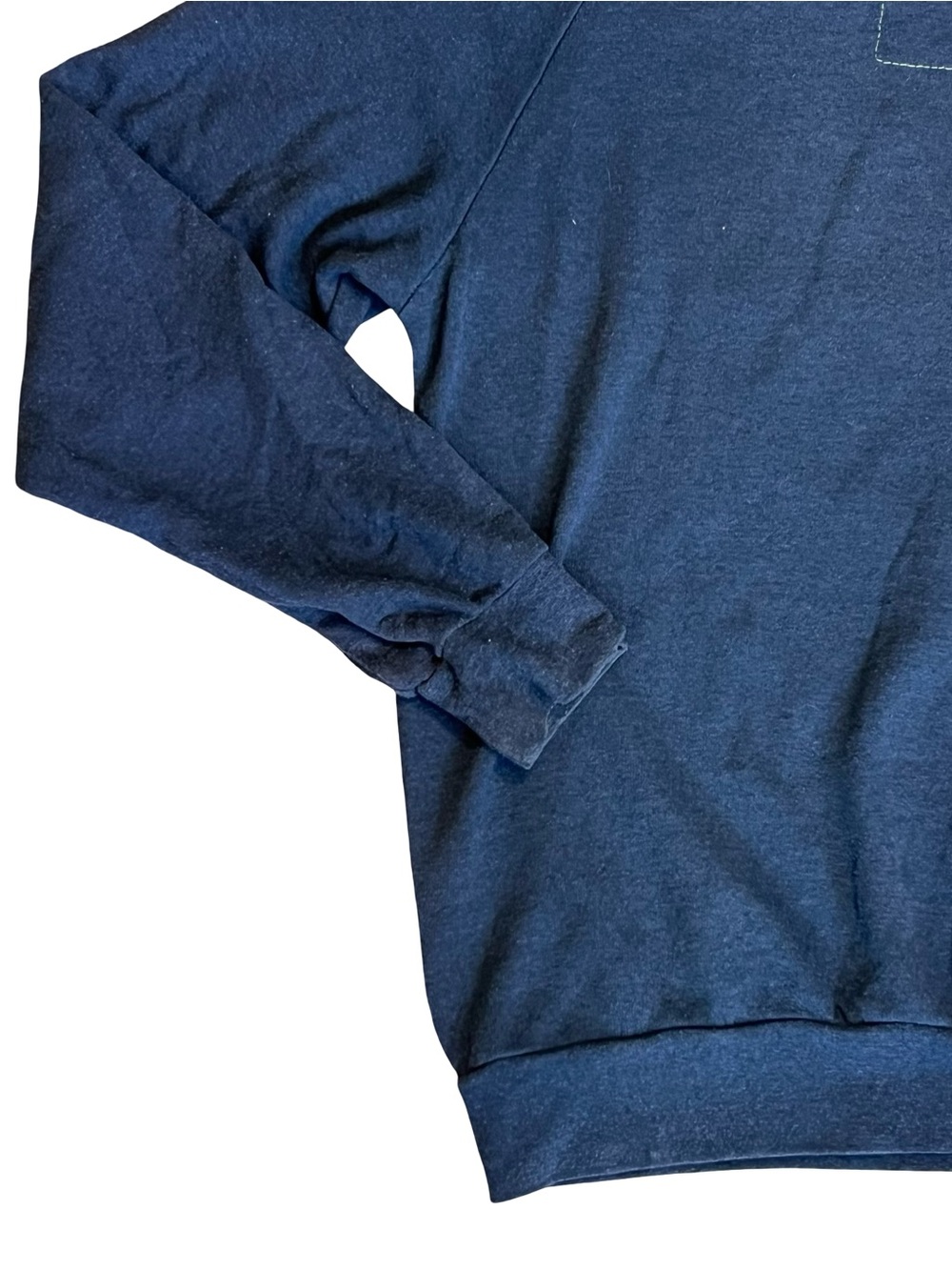 Aviator Nation Sz M Navy Blue Logo Stitch Sweatshirt Relaxed Crewneck - Picture 12 of 14